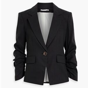 VERONICA BEARD Aaliyah Dickey linen-blend blazer